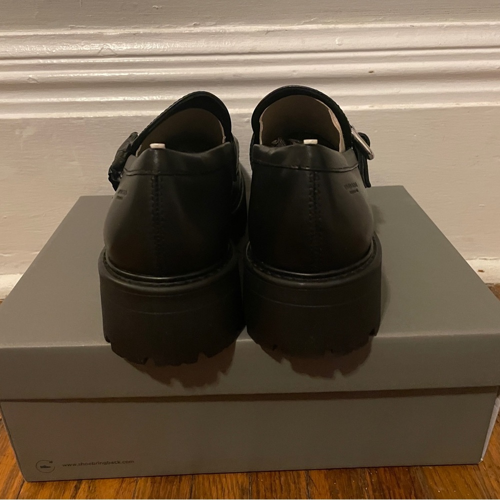 Vagabond Cosmo 2.0 Black Leather Chunky Loafers with Studs - Picture 4 of 6